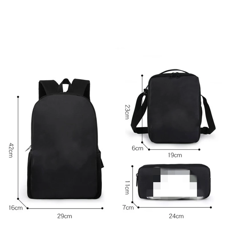 Hot Sale 3pcs/set Backpacks School Bags For Teenager Girls Boys School Backpack Student Bookbags Travel Bag