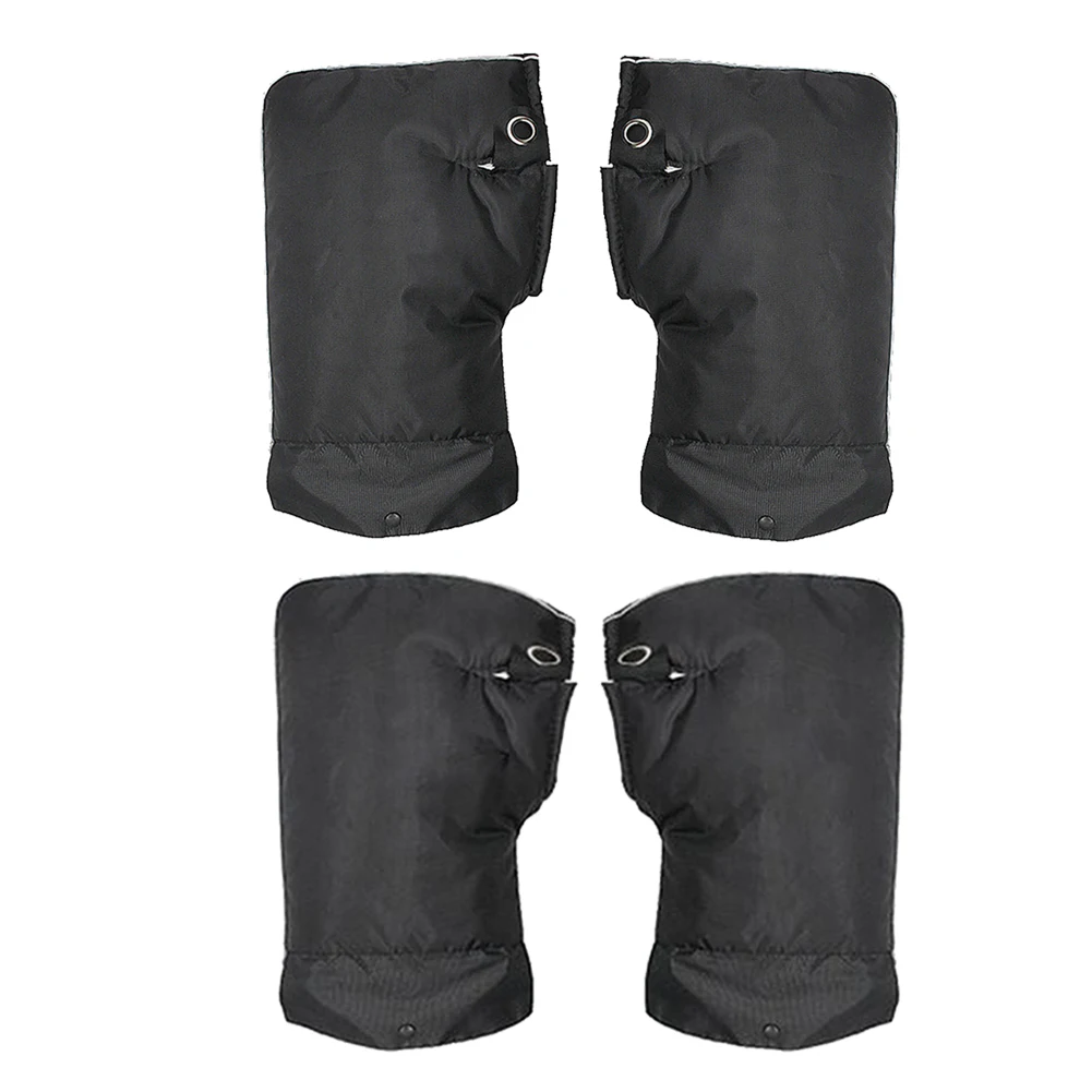 

Waterproof Motorcycle Handlebar Muffs Hand Protector Winter Windproof Thickened Warm Thermal Handle Bar Cover Gloves Universal