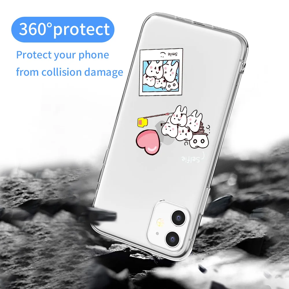 Чехол для iPhone 11 Pro Max чехол X XR XS MAX 7 8 6 6S Plus SE 2020 мягкий силиконовый из ТПУ|Бамперы| |