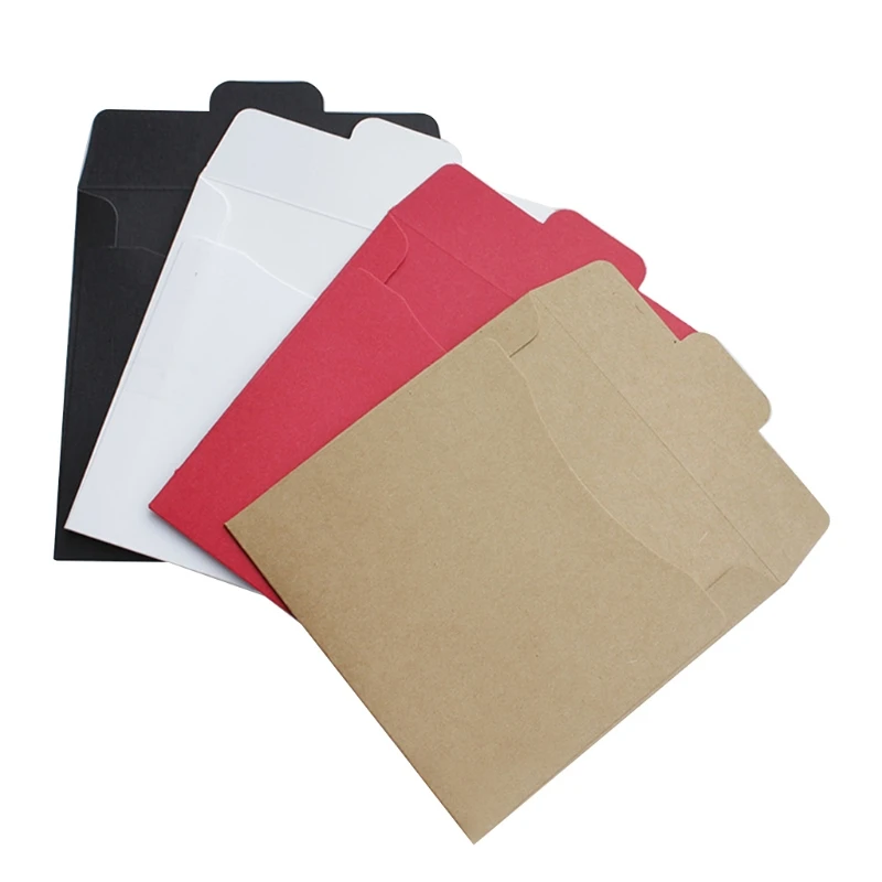 

R2JA 30Pcs Packs Kraft Paper Bags Paper Envelopes Blu-ray DVD Disc Covers Protective Sleeves Storage Case