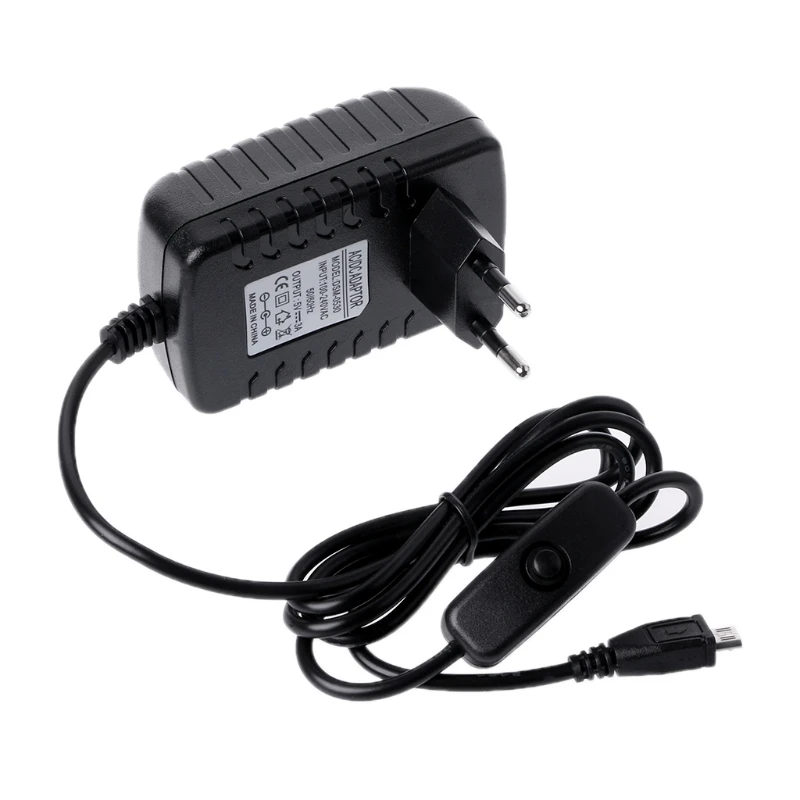 5V 3A адаптер питания USB зарядный переключатель кабель для Raspberry Pi 3 Model