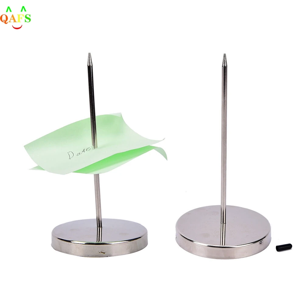 

Stainless Steel Straight Rod Paper Memo Holder Spike Stick for Bill Receipt kitchen Accessories