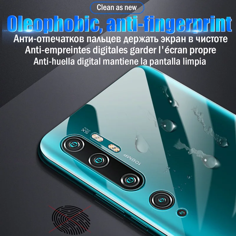 Защита экрана для Xiaomi Poco M3 X3 NFC F1 F2 Pro Mi Note 10 A3 A2 A1 8 9 9T 10T Lite Mix 3 Гидрогелевая Передняя