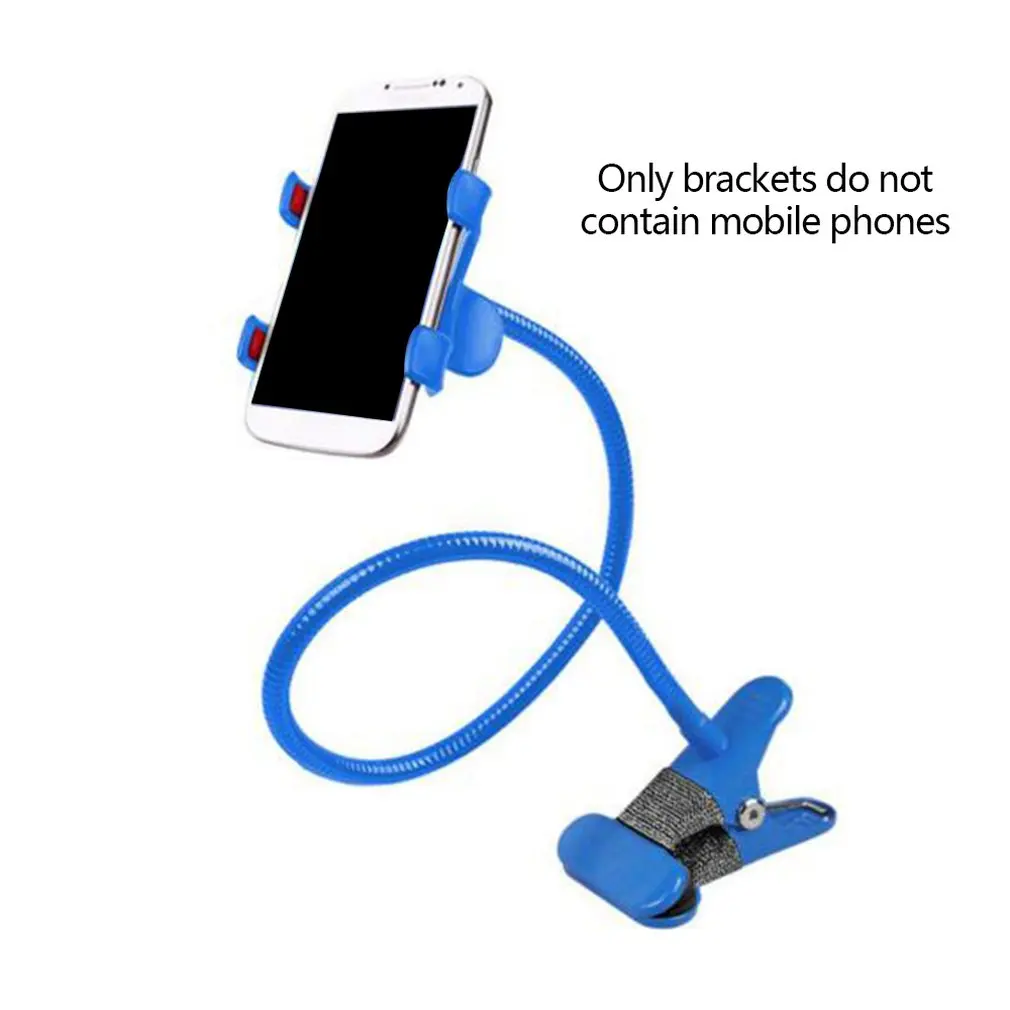 blue Длинный ленивый держатель для телефона, подставка для телефона, 360 градусов, гибкая кровать, стол, подставка для мобильного телефона, Настольный зажим, кронштейн, крепление для iPhone 8, 7, 6S - Цвет: blue