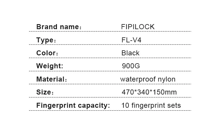 Fipilock FL-V4 рюкзак usb-устройство для считывания отпечатков пальцев замок Мотоцикл Противоугонная сумка умный БЕСКЛЮЧЕВОЙ замок отпечаток пальца рюкзак портативное зарядное устройство