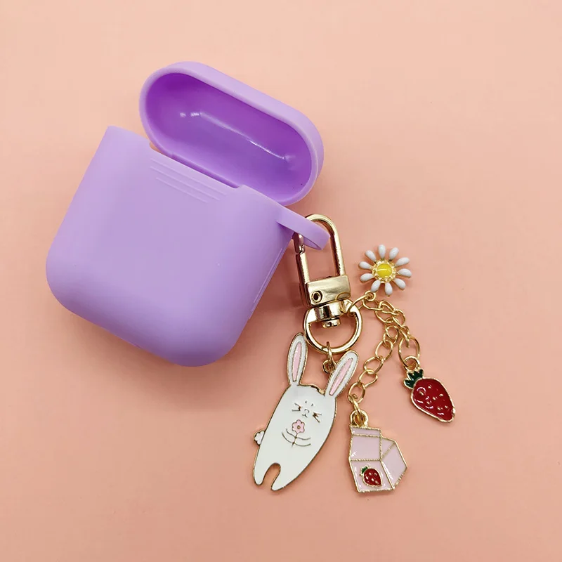 Милый мультяшный силиконовый чехол с изображением животного для Apple Airpods
