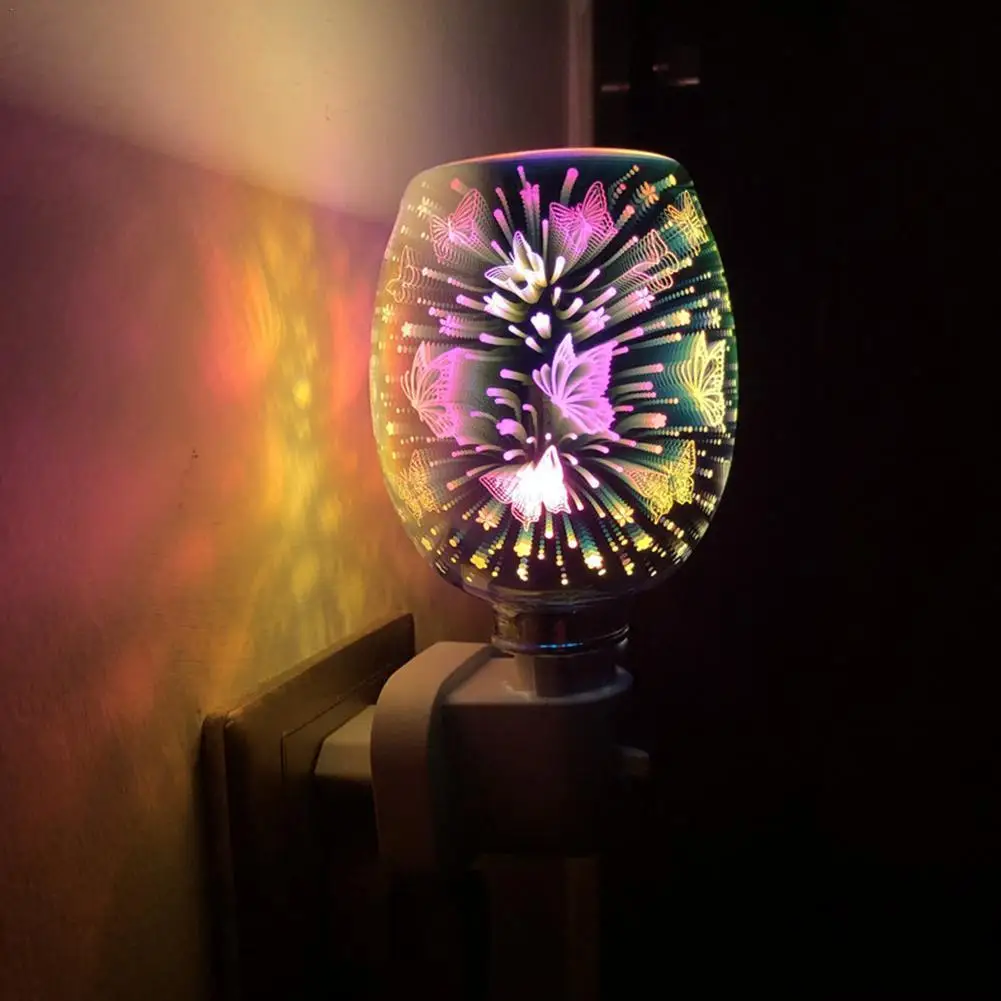 

Plug Aromatherapy Diffuser Wax 3D Electric Melt Warmer Lamp Aroma Essential Oil Burner Night Light For Home Bedroom 2022