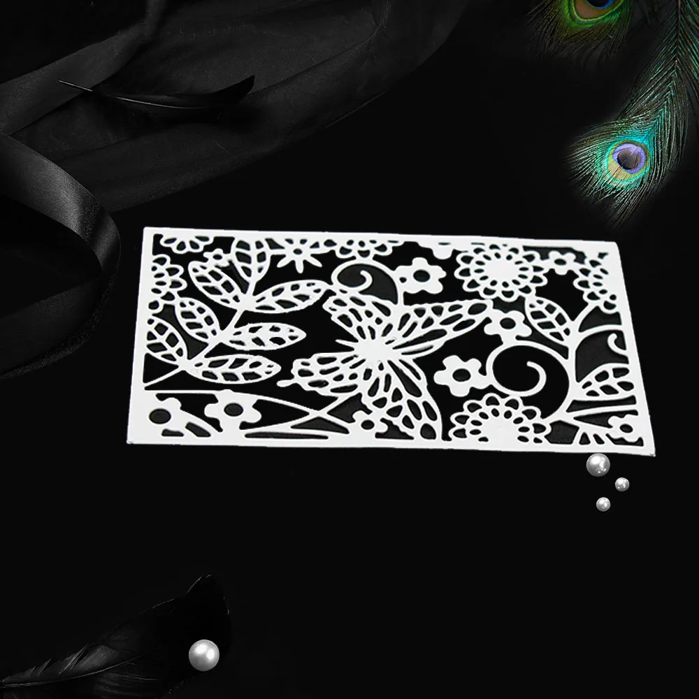 1 шт. цветочные бабочки штампы металлические резные скрапбукинг открытка альбом