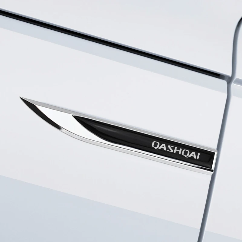 2 x металлические наклейки для кузова автомобиля крыла боковые NISSAN QASHQAI - купить по