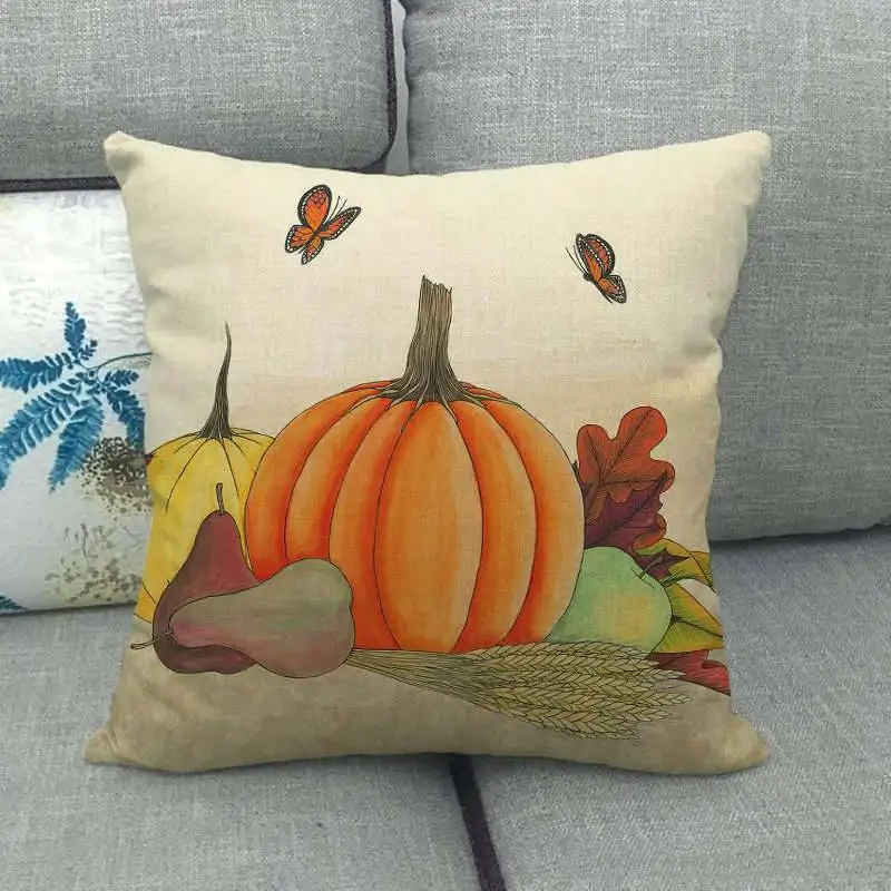 Искусственная Подушка Чехол Осенняя Тыква диванная для дивана домашней кровати