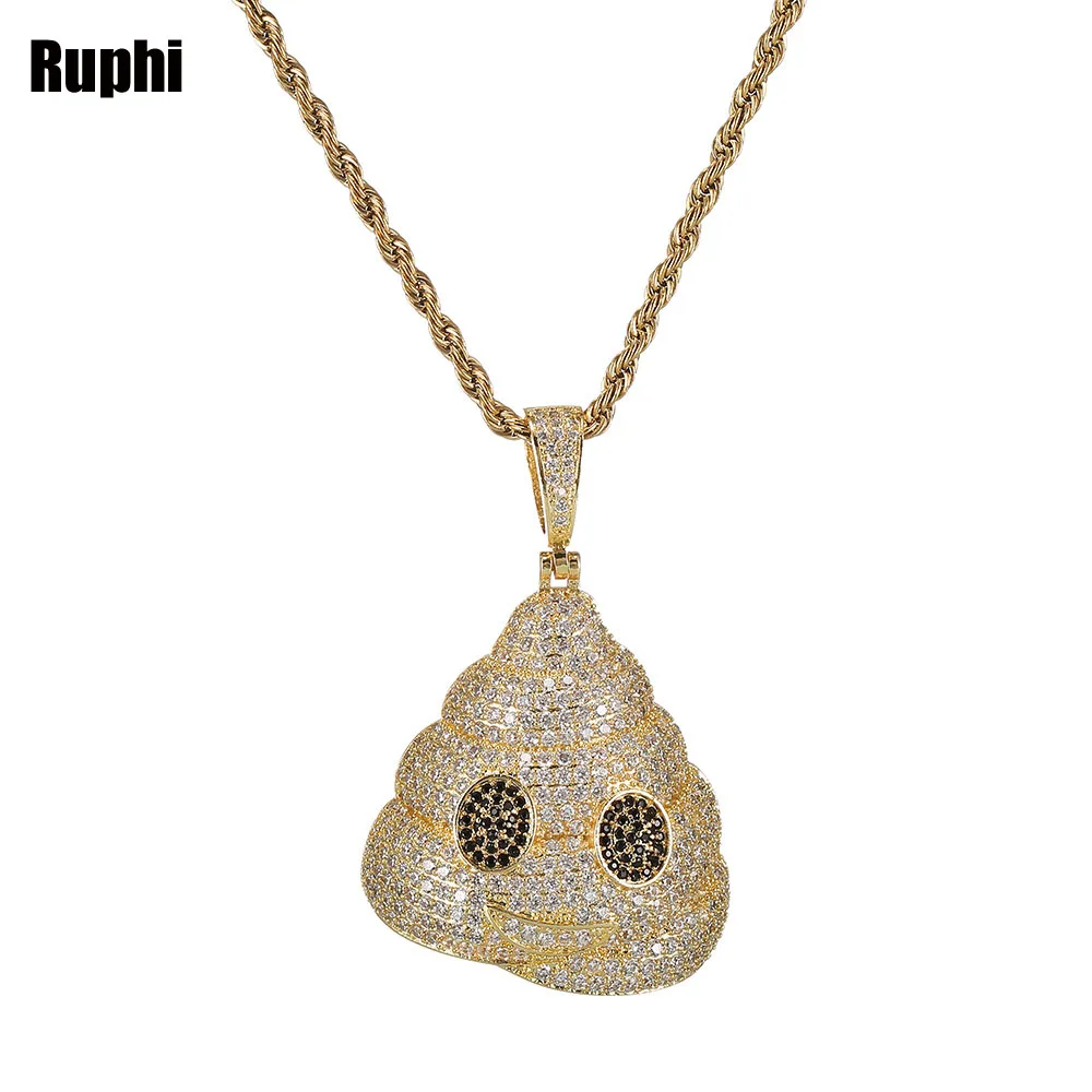 Стильное мужское ожерелье в стиле хип хоп с медными цирконами и буквами