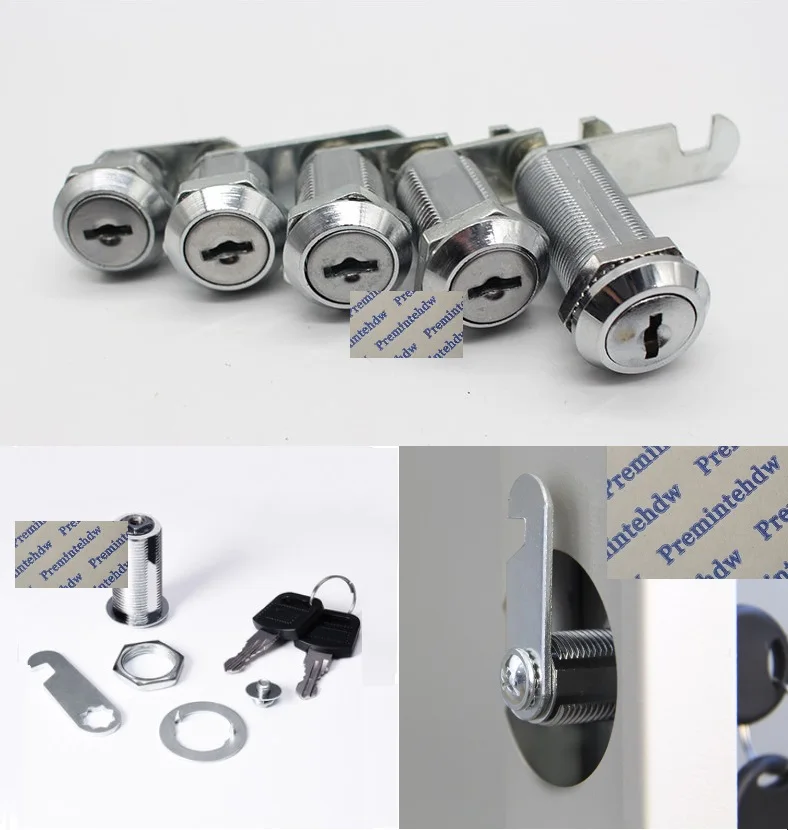 4Pcs16mm 20mm 25mm 30mm 40mm Disc Tumbler Cam Lock File Cabinet Desk Drawer Toolbox Mailbox Gym Locker Keyed Alike Differed |