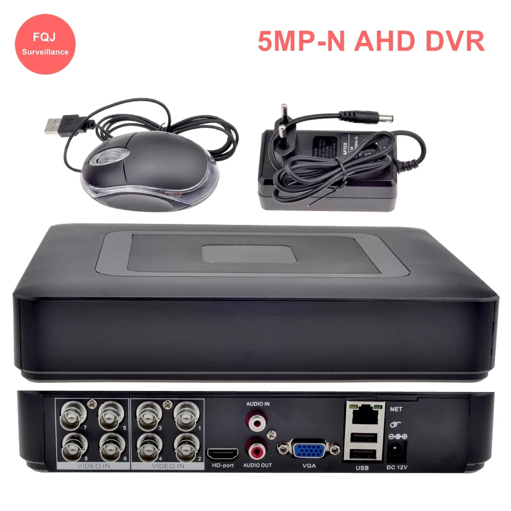 

4CH 8CH AHD Surveillance DVR 5MP-N H.265 Hybrid 5.0 Megapixel NVR Digital Video Recorder for 2MP 5MP Security Camera XMEye