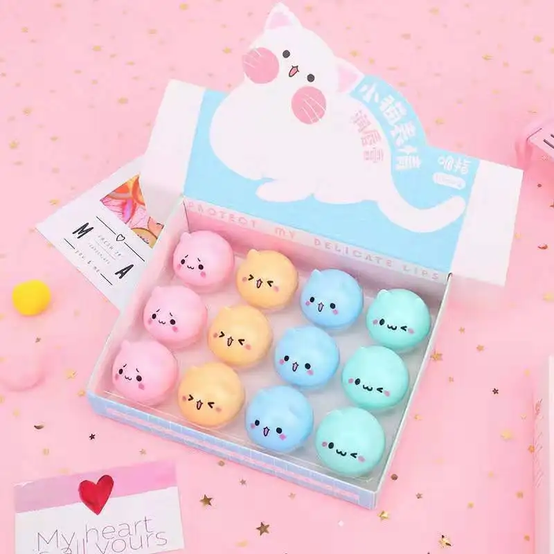 Розовая свинья Макияж Губная помада блеск для губ косметический уход за губами 15