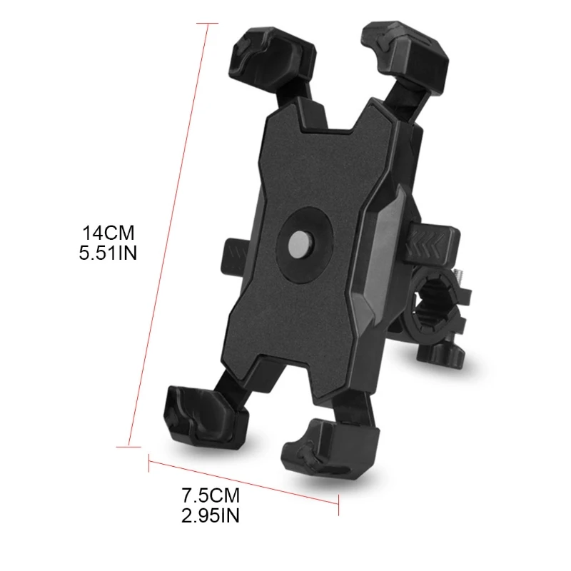 

Anti-Shake Bike Handlebar Phone Mount 360 Rotation Bicycle Holder Stand Cradle