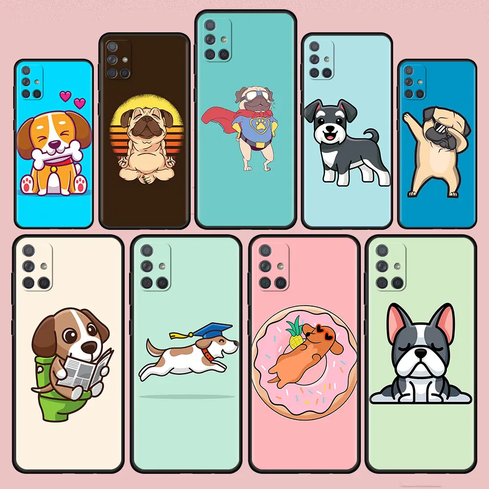 

Cute Dogs Cat Case for Samsung Galaxy A51 A12 A52 A21s A71 A32 A31 A02s A72 A11 A41 A22 A42 A02 A01 Soft Phone Cover
