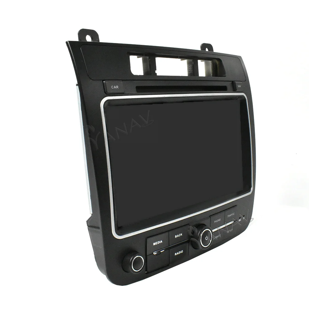 저렴한 안드로이드 오디오 폭스 바겐 Touareg 높은 버전 2011-2015 3 구멍 멀티미디어 플레이어 GPS 네비게이션 DVD 무선 수신기