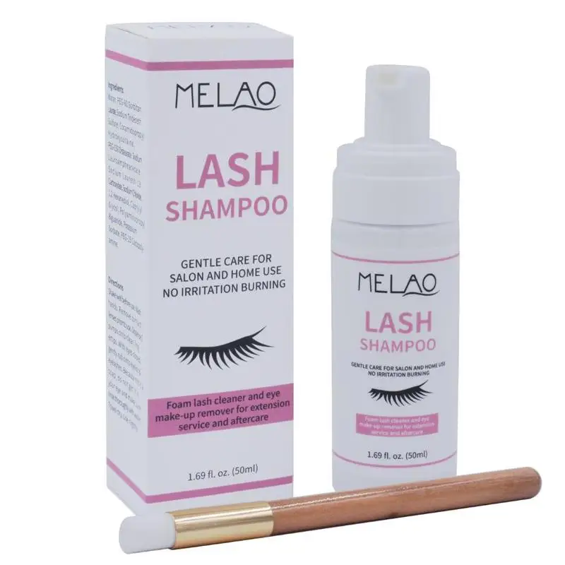 50 мл средство для очищения ресниц с поролоновыми ресницами индивидуальное