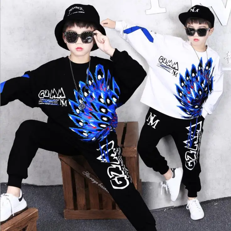 Комплект осенней одежды для мальчиков 2 шт. детские весенние костюмы детская