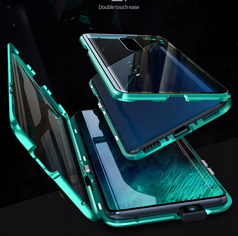 Магнитный поглощающий металлический чехол s для Oneplus 7 Pro 6 T, чехол для телефона, двустороннее стекло, 360, противоударный чехол для Oneplus 7 6