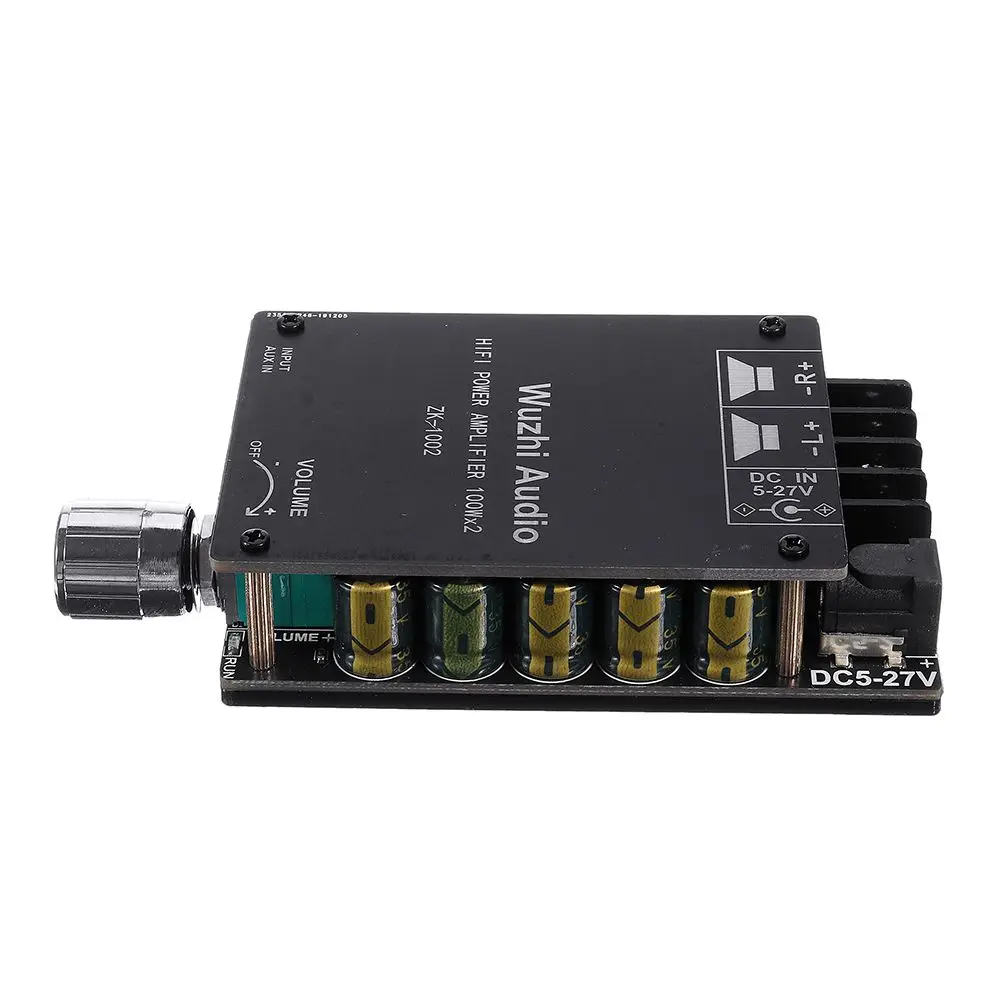 

1002 HIFI 2x100W TPA3116 AUX+ Bluetooth 5.0 HIFI High Power Digital Amplifier Stereo Board AMP Amplificador Home Theater