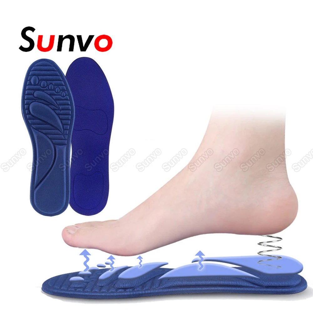 

Memory Foam Sponge Massage Insoles for Unisex Arch Foot Support Orthopedic Shoes Inserts Sweat Absorption Sole Pads Feet Care