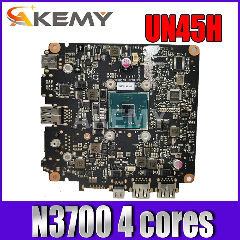 Akmey mianboard для ASUS VivoMini UN45H VM062M Mini HD материнская плата компьютера N3700 4 ядра 90MS00R0