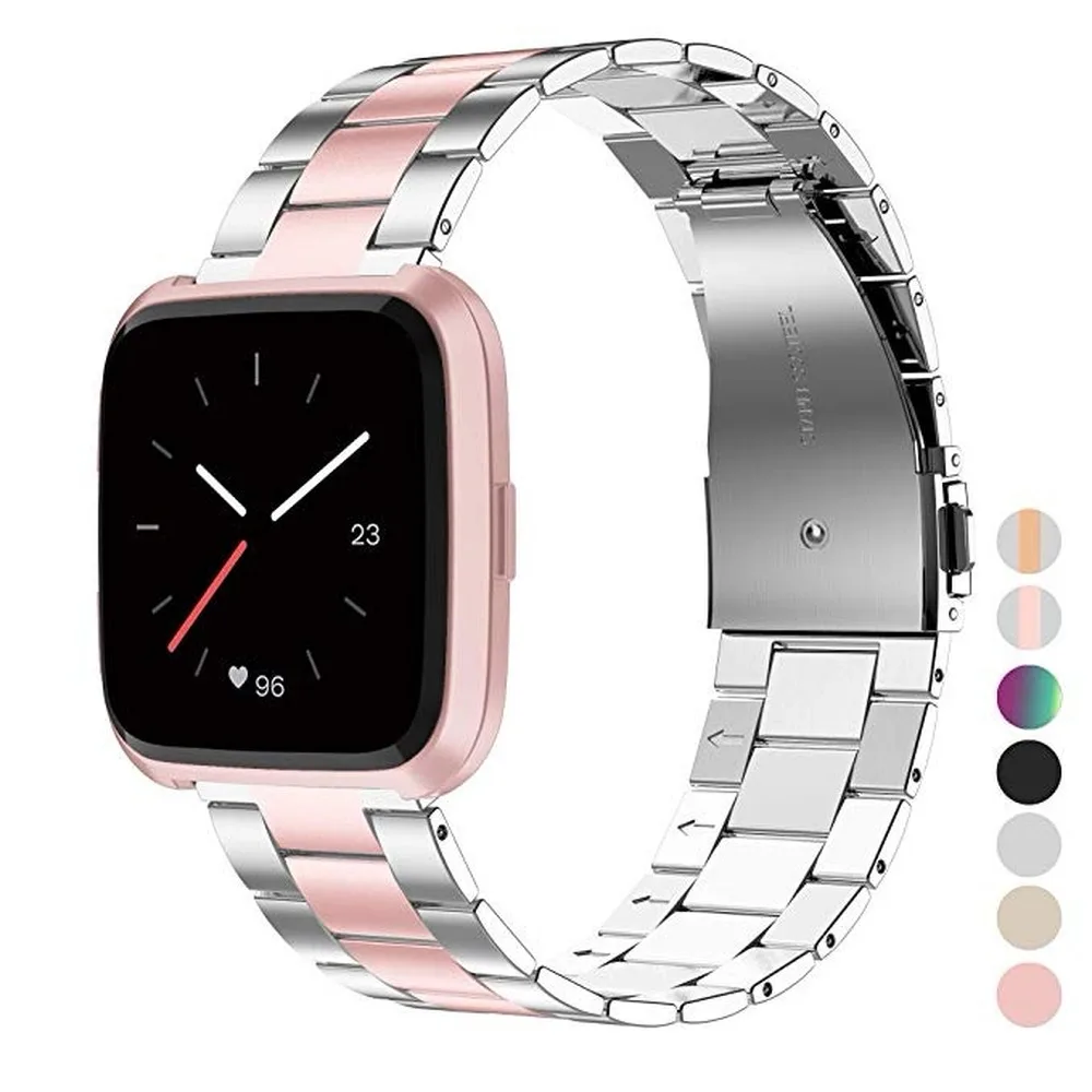 Ремешок для часов из нержавеющей стали Fitbit Versa/VERSA 2 сменный металлический браслет
