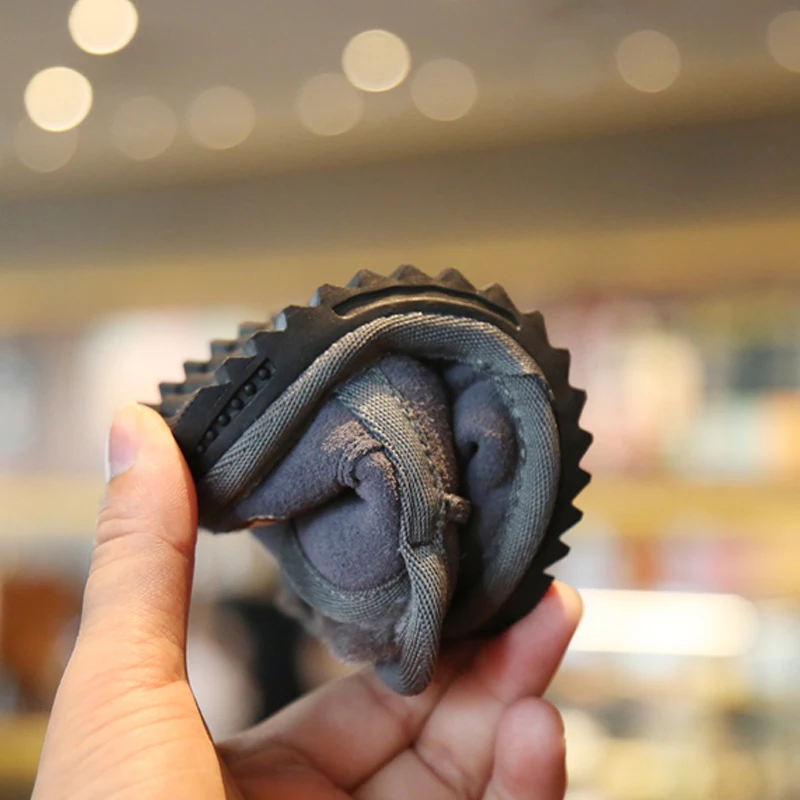 Зимние ботинки для младенцев 1 4 лет зимние из натуральной замши с мультяшным