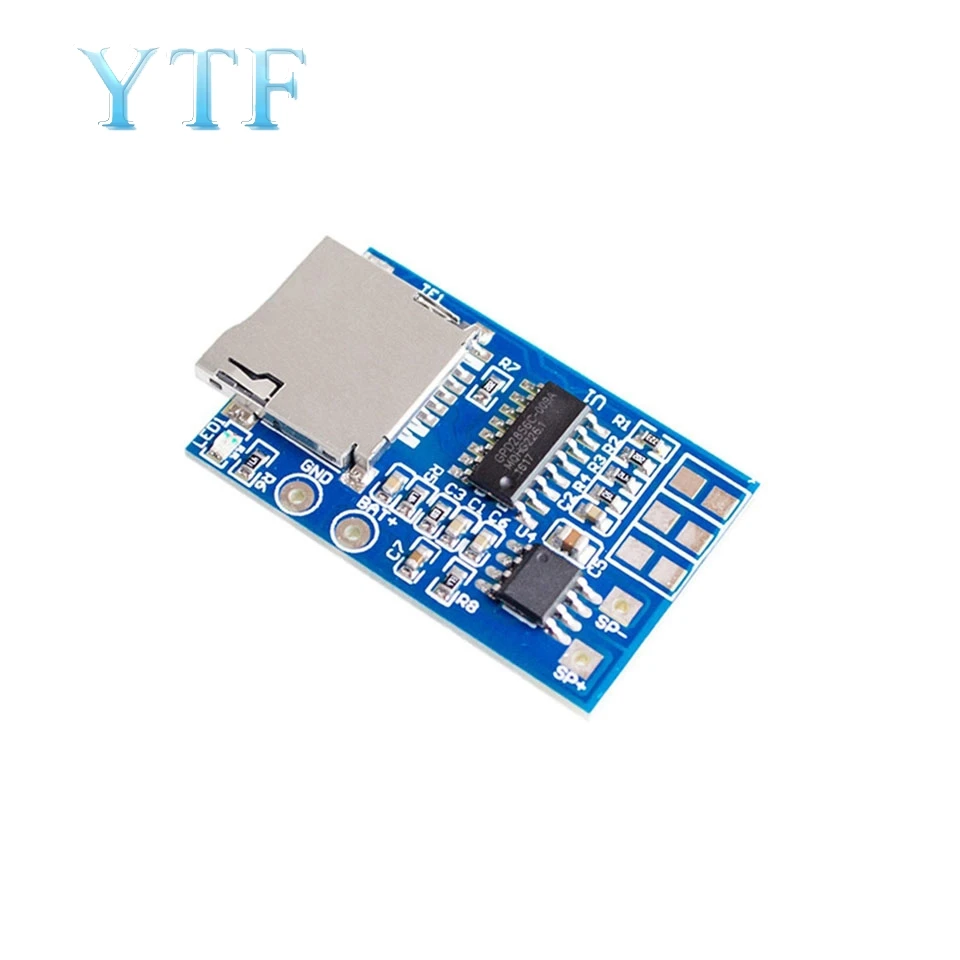 Tf карта MP3 декодер модуль декодирования плата с блоком питания 3 75 V смешанный моно