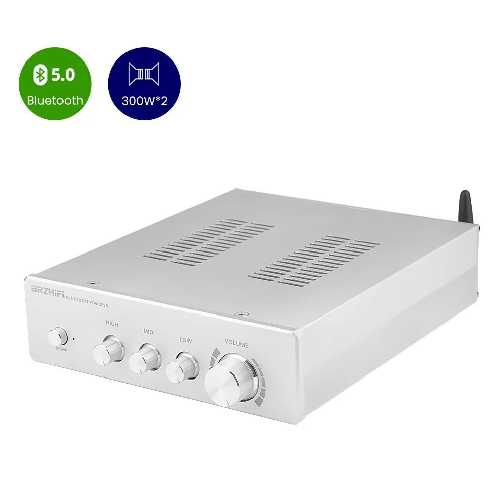 Фото Усилитель звука BRZHIFI Class D TPA3251 300 Вт × 2 Bluetooth 5 0 высокомощные Hi-Fi Стерео Усилители