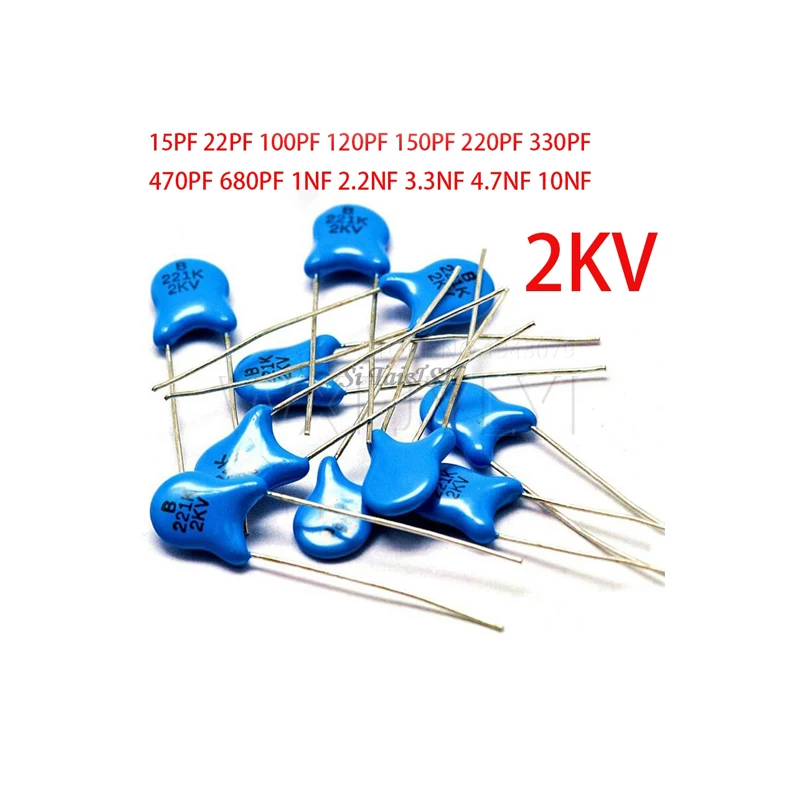 20 шт. керамический конденсатор высокого напряжения 2KV 15PF 22PF 100PF 120PF 150PF 220PF 330PF 470PF