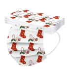 10 шт., одноразовые рождественские маски для детей