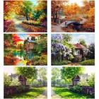 5D diamante pintura paisaje de la casa de campo punto de cruz diamante bordado mosaico imagen decoracin del литий-полимерный