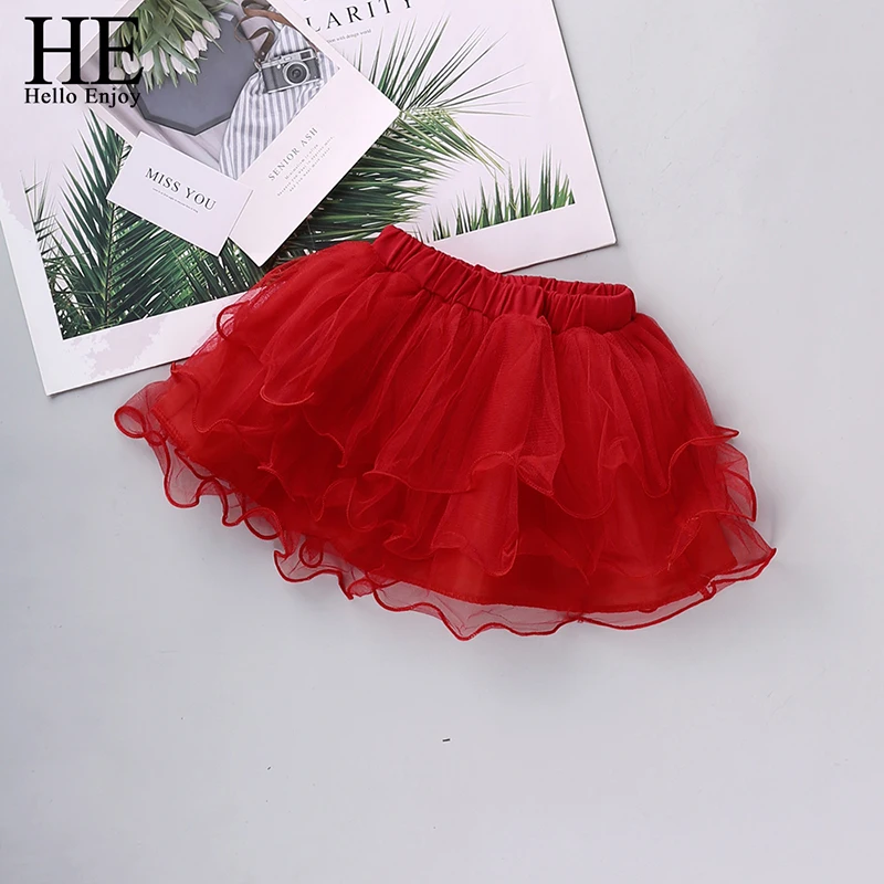 HE Hello Enjoy/Одежда для маленьких девочек платья балетных танцев пышная юбка пачка