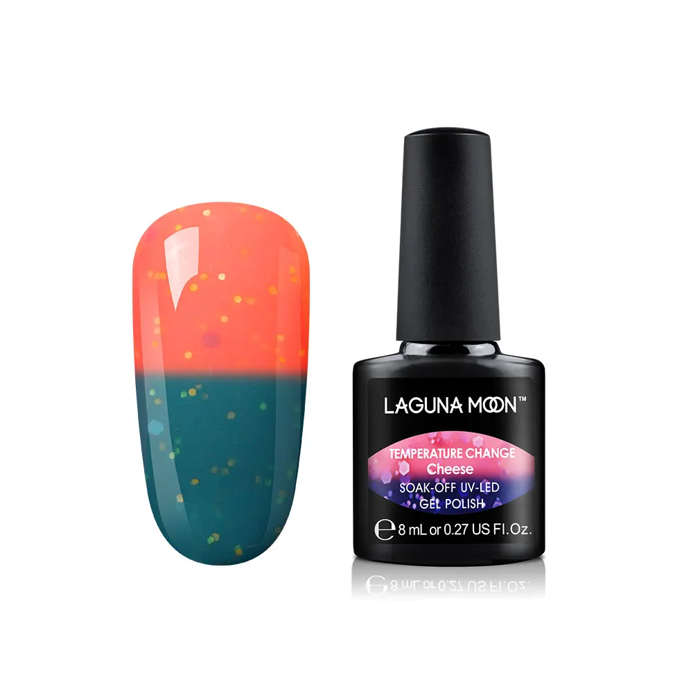 Lagunamoon 8ml Cheese Change Color UV Gel Nail Polish Temperature Change Color Soak Off Nail Art Varnish Gellak Hybrid Lacquer - Цвет: 13
