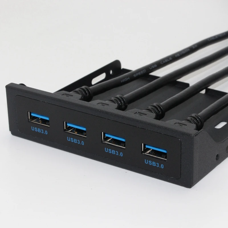 USB 3,0 Передняя панель 4,7 дюймов 4 порта ячейка для дискет Плата расширения Передняя панель расширения