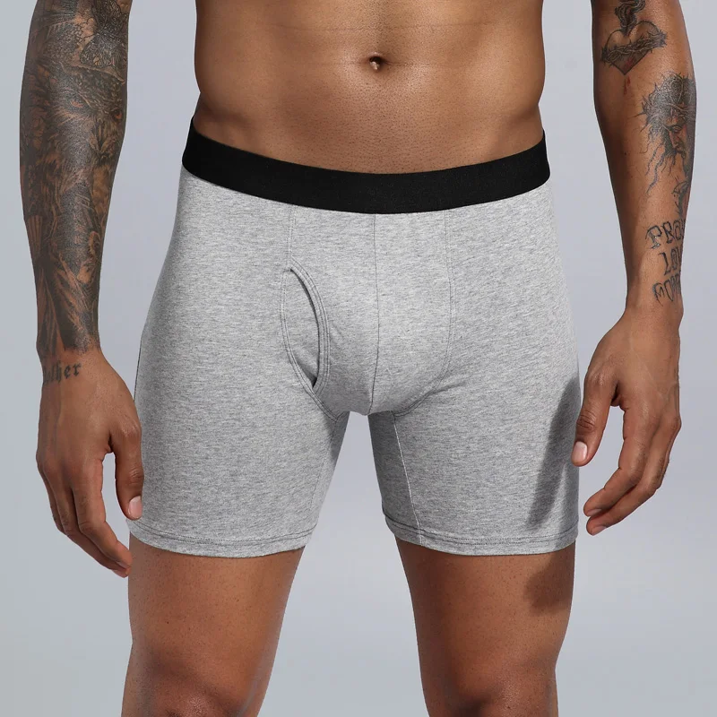 

Panties Men Boxers Long Underwear Cotton Man Plus Size Shorts Boxer Breathable Shorts Mens Boxers Underpants Hombres Boxeador