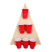 beer pong set triangle drink cup holder toss game throwing interactive game toy for bars cup tools party pong game toy set