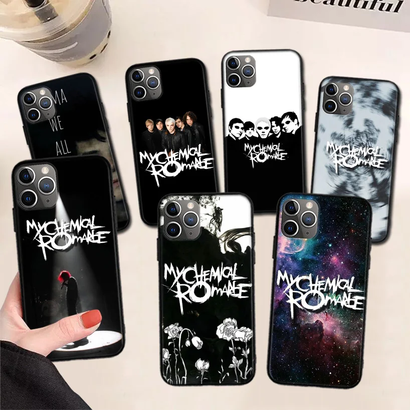 

My Chemical Romance MCR Black Phone Case For Apple iPhone 11 13 Pro Max 12 Mini X XS XR 7 Plus 6 6S 8 + SE 5S Pattern Cover