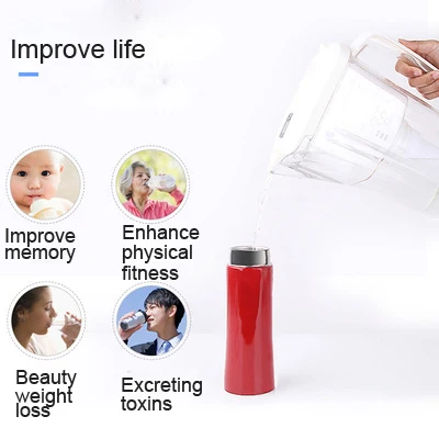 2L Rich Hydrogen Water Ionizer Machine Electric Kettle Filter Purifier Alkaline Generator Maker | Бытовая техника