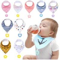 baby bandana drool bibs and teeth toys 100 organic cotton super absorbent drool bib with teether for boys girls gift