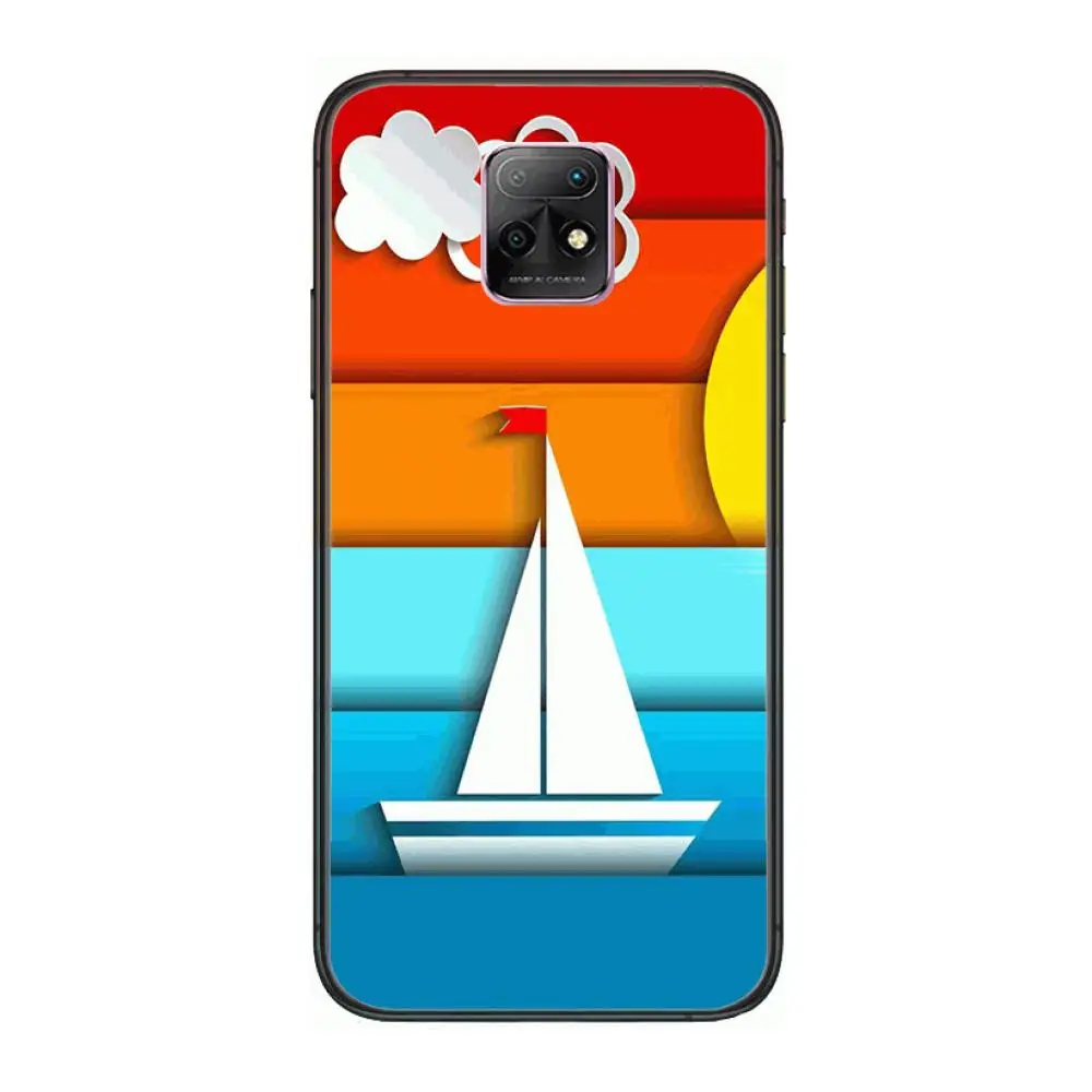 

Pretty Boutique Phone Case For XiaoMi Redmi 10X 9 8 7 6 5 A Pro S2 K20 T 5G Y1 Anime Black Cover Silicone Back Pretty