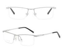 men vintage top quaility business ultralight al mg alloy half rim custom made myopia glasses 1 to 6 and reading glasses1 to 4
