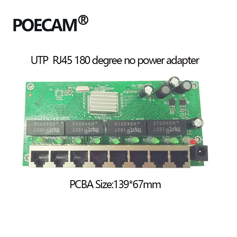 Only K1 PCBA 8 портов гигабитные переключатели модуль продукта PL-GS3008DR-K1 1000 Мбит/с PCBA UTP с медной раковиной емкость 16 г OEM/ODM завод - Цвет: Only K1 PCBA