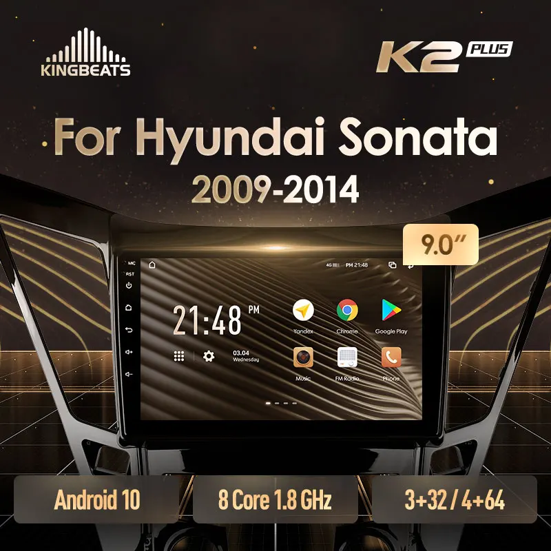 KingBeats штатное головное устройство For Hyundai Sonata 6 YF 2009 - 2014 GPS Android 10 автомагнитола на