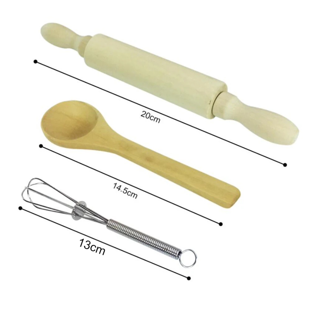 13/24pcs Kids Cooking Baking Apron Cake Mold Kitchen Toy Set for Girls Boy Play Tool Toys for Children