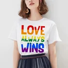 Женская футболка, ЛГБТ, с радужным принтом, для геев, лесбиянок, для лета