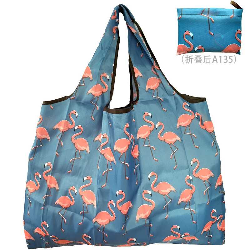 Reusable Foldable Shopping Bag High Quality Large Size Tote Bag  Eco Bag Waterproof T-shirt Bag Shopkeeper Bags Handbags