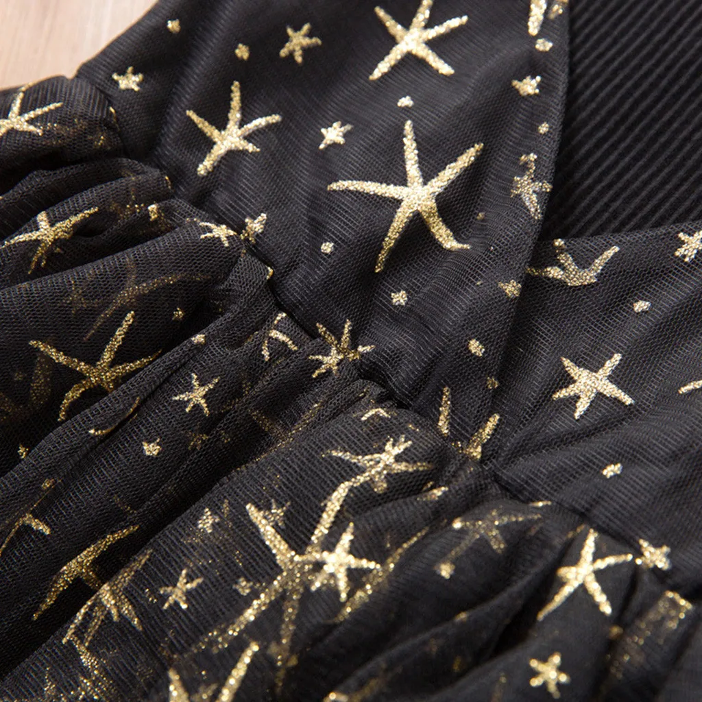 Детское фатиновое платье с длинным рукавом на бретельках | Мать и ребенок